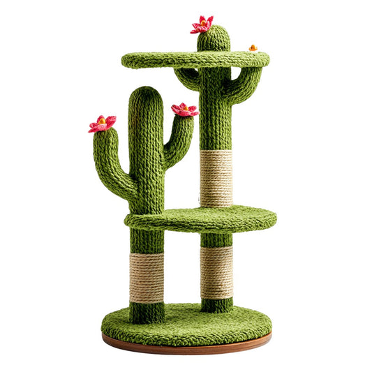 Helqon Cactus Cat Tree with Moat Base