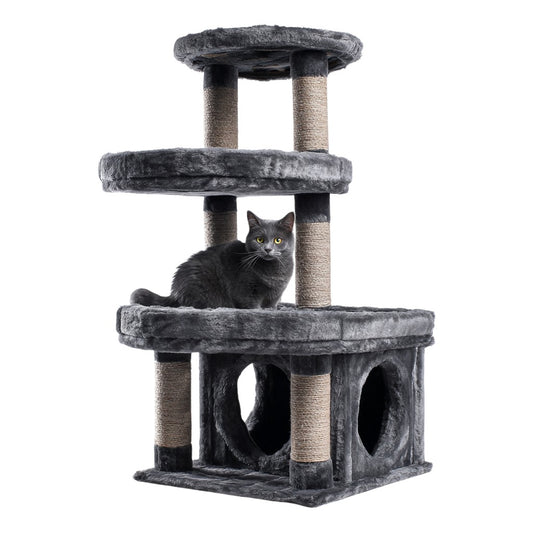 Helqon 70" Heavy-Duty Multi-Level Cat Mansion