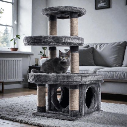 Helqon 70" Heavy-Duty Multi-Level Cat Mansion
